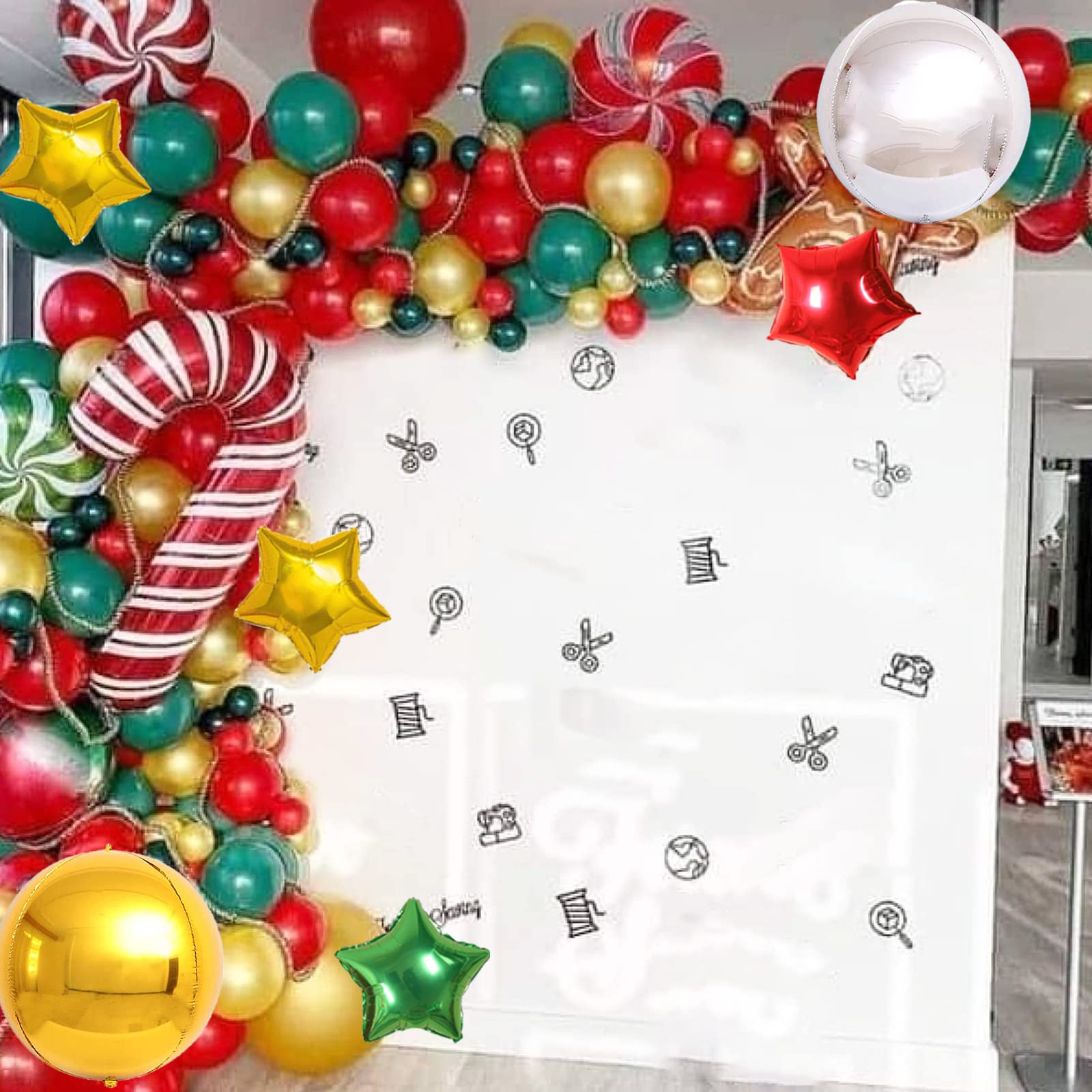 クリスマス バルーン グリーン 風船ツリー - 空気注入式バルーン クリスマス ツリー