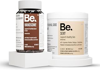 Be Fierce Combo for Him | Collagen & Biotin Supplement Bundle | Supports Radiant Skin, Hair & Beard Growth, Vitality | Mar Price In India