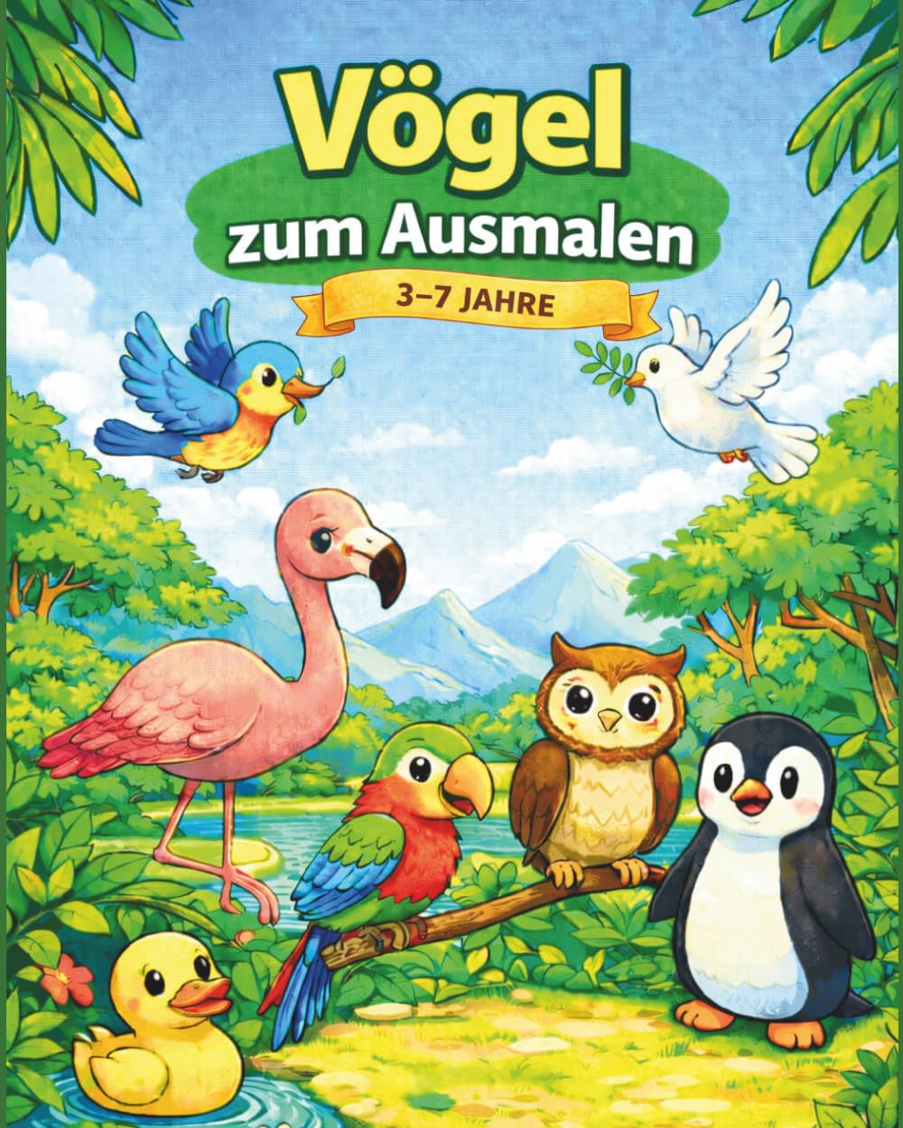 Vögel zum Ausmalen