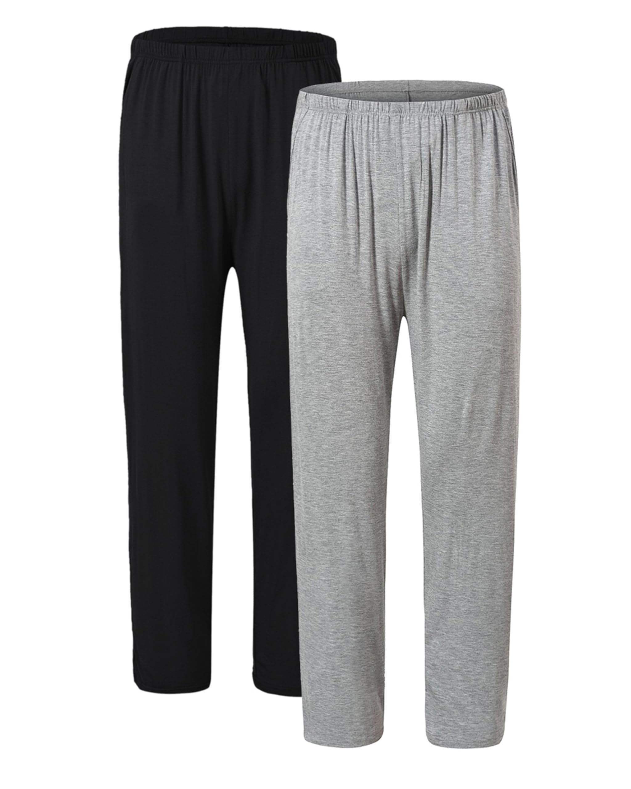 JINSHI Herren Schlafanzughose Lang Pyjamahose Modal Nachtwäsche Loungewear