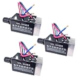 DC Motor Speed Controller Universal 12V 24V 10A Electronic Stepless DC Speed Controller Rotary Switch for Car Truck Fan Heater Control Regulator 3Pack