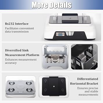 Pro Gold Purity Tester - 24K Karat Analyzer with 0.001g/cm³ Accuracy, Fast 5s Result & Non-Destructive, Portable ensity Meter for Jewelry, Silver, Platinum XF-300K