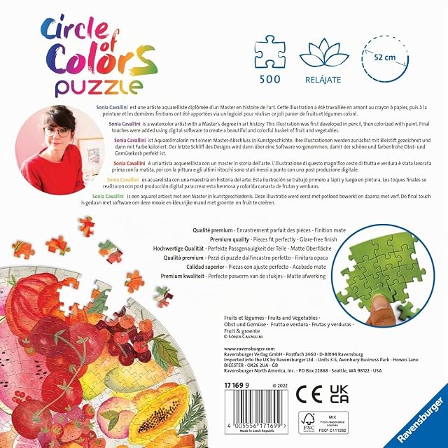 Foto 5 de 5 de Ravensburger - Puzzle 500 Piezas Frutas Y Verduras