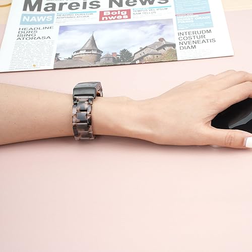 Miniatura 5 de Wongeto Bandas de resina compatibles con Fitbit Charge 4  Charge 3, accesorio de muñeca de repuesto con hebilla de oro rosa, correas de fitness para