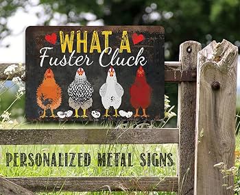 Funny Chicken Coop Sign - Metal Rustic Farmhouse Decor For Home, Kitchen, Or Outdoor - View #7