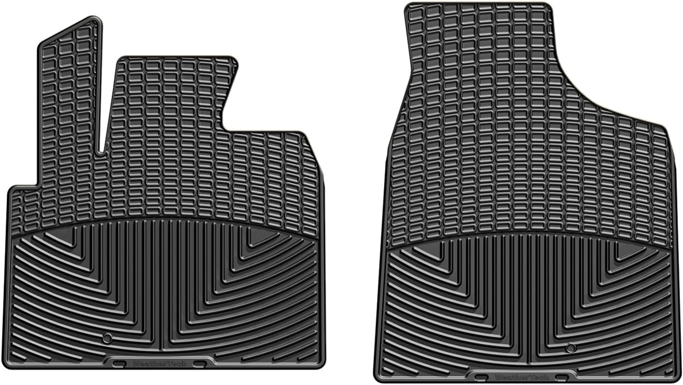 WeatherTech All-Weather Floor Mats for Dodge Grand Caravan, Town & Country Van 1st Row (W340), Black
