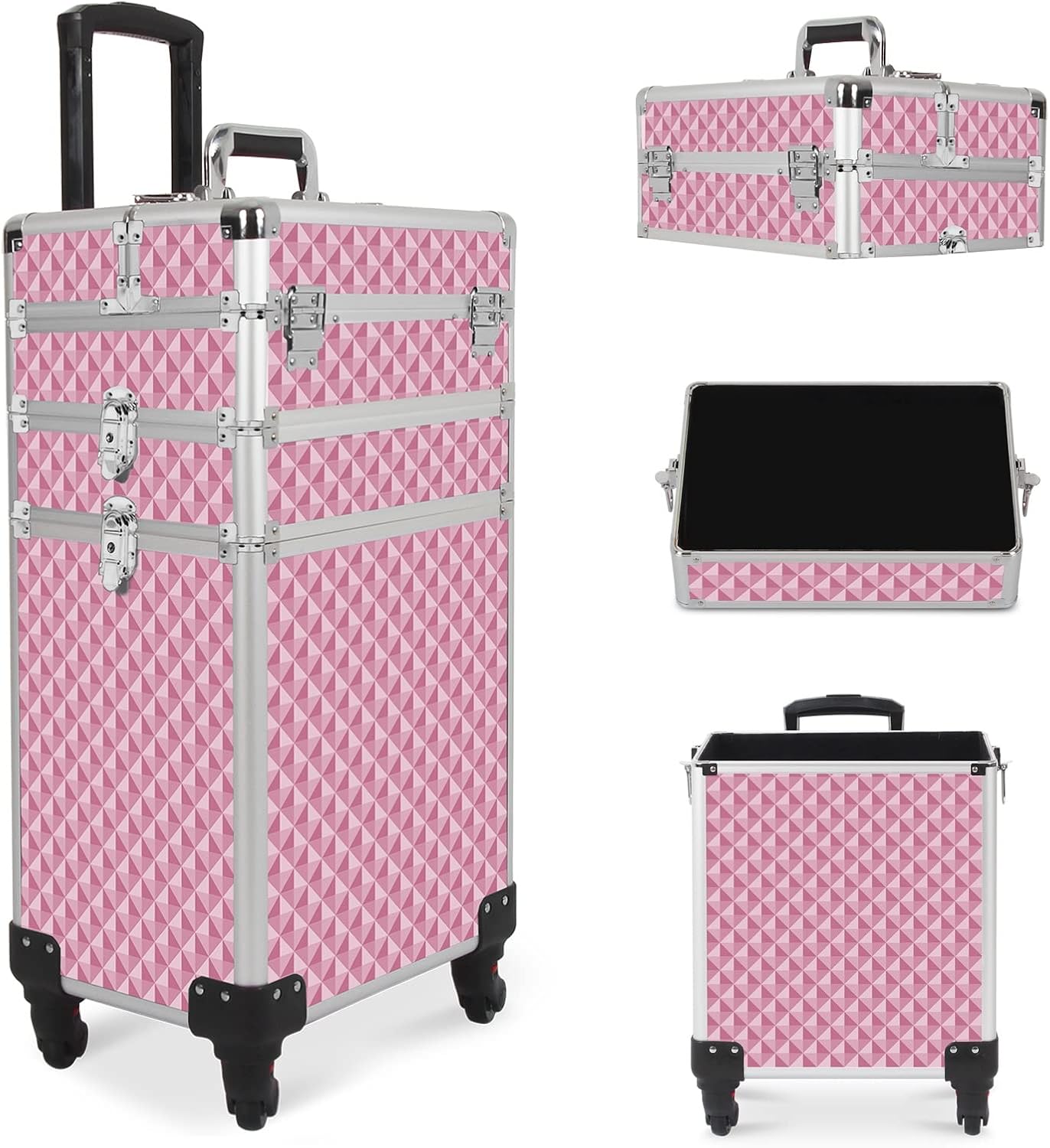 Professional Rolling Makeup Train Case 