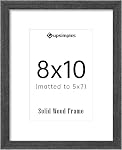 upsimples 11x14 Natural Solid Wooden Picture Frame, Wall Hanging Photo Frame, 1 Pack