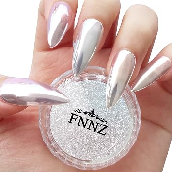 Unicorn Chrome Nail Powder, Aurora Mirror Effect Chrome Nail Powder | Mermaid Nail Chrome Powder for Nail Art Decoration, Light-Changing Pigment Dust Nail Chrome Powder for Women - Glass Candy
