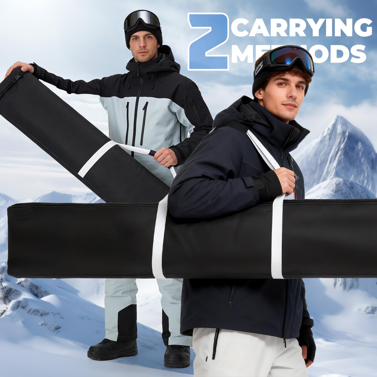 Housse de Ski 180 cm Sac Snowboard Homme Femme