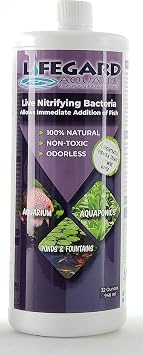 Lifegard Live Nitrifying Bacteria 32 oz for Ponds, Aquariums and Fountains, R440571, White