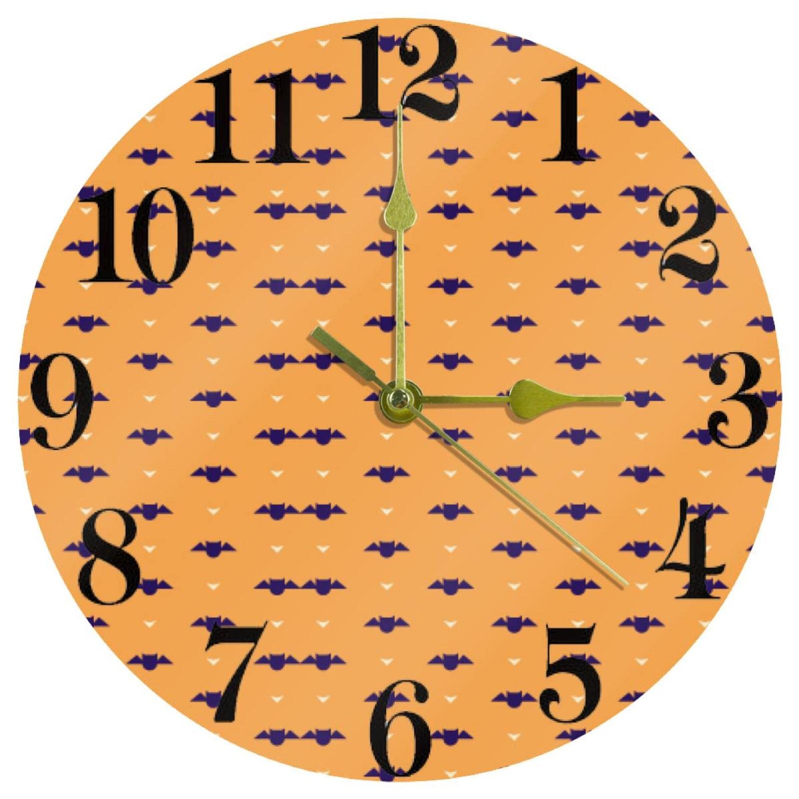 Horloge murale fonctionne à piles pour éliminer le tic-tac