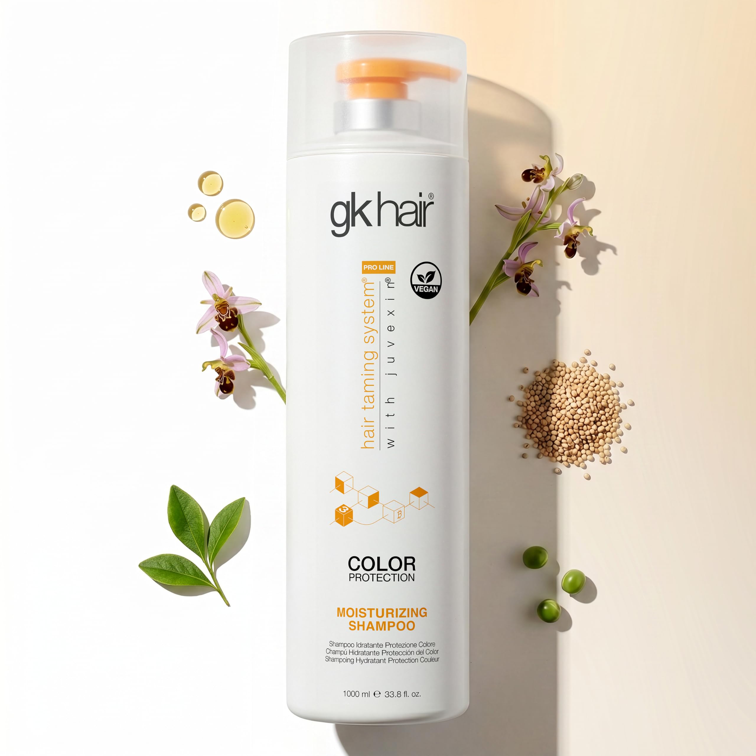 GK HAIR Suchy szampon do włosów zniszczonych farbą Kręcone, kędzierzawe i przerzedzone włosy | Rodzaje organicznych parabenów Bez siarczanów glutenu Wszystko do włosów dla mężczyzn i kobiet 33.8fl.oz