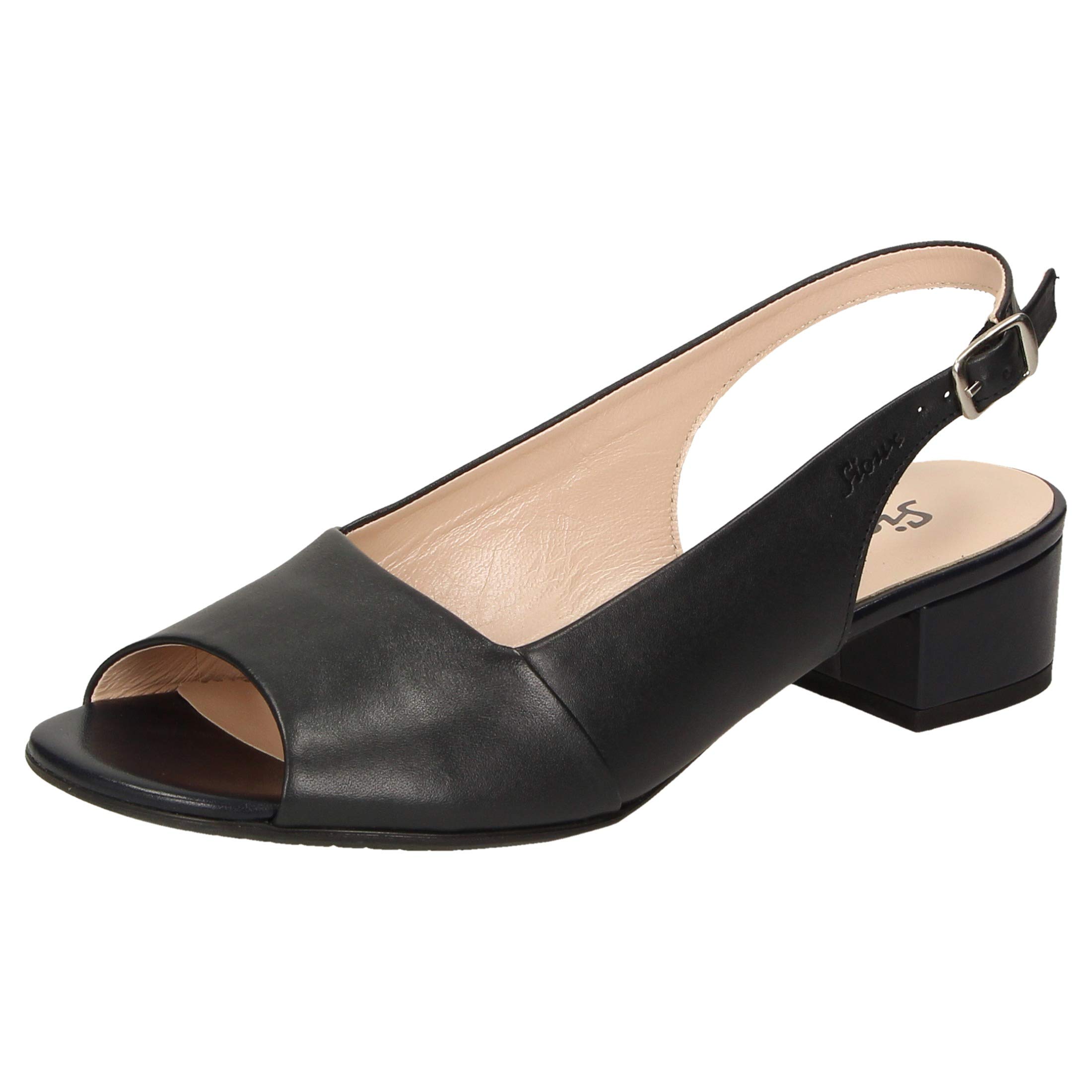 Sioux Girl's Zippora Sling Back Sandals, Schwarz 000, 3 UK