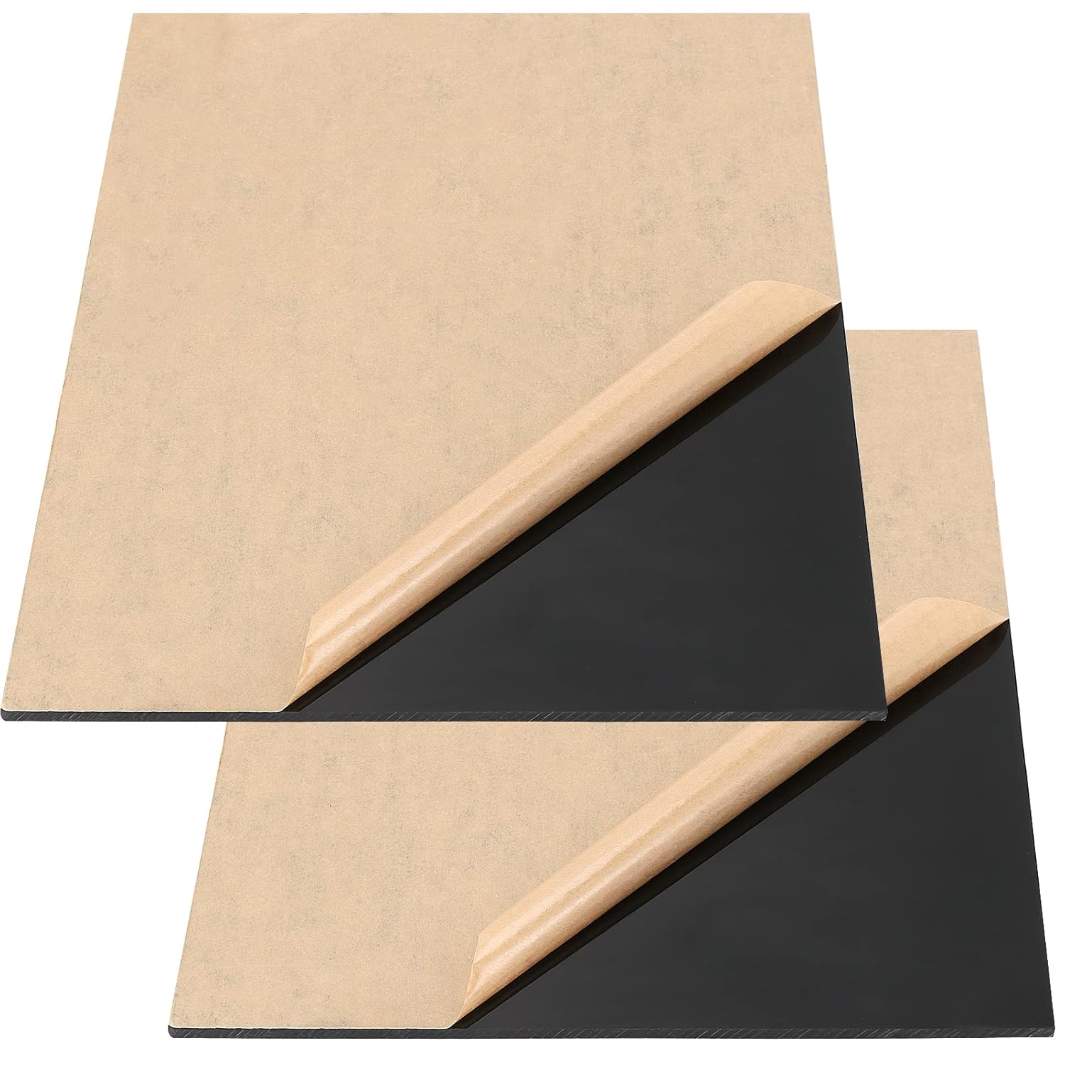 JAPCHET 2 PCS 6mm Black Acrylic Sheet, 280 x 355mm Black Acrylic Board