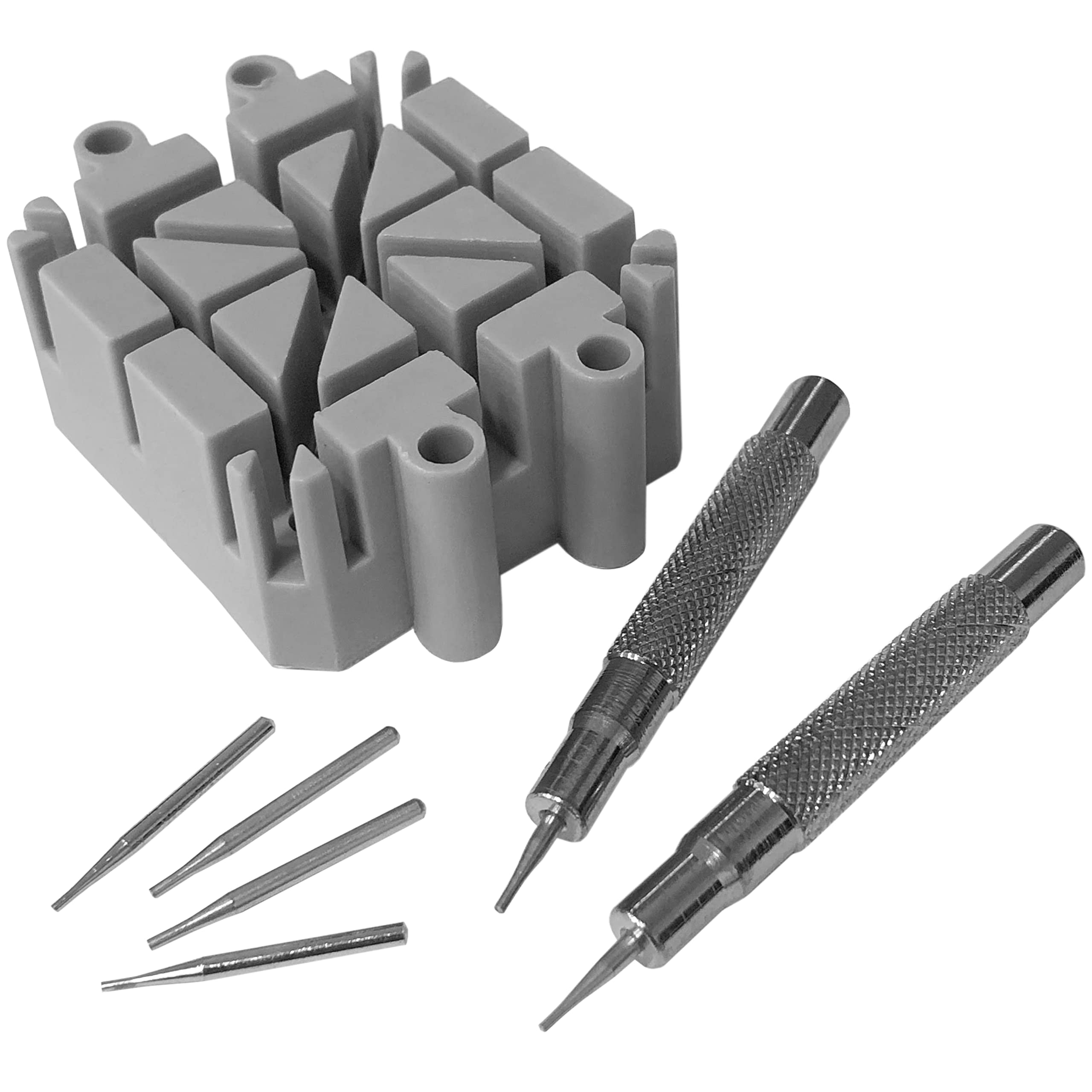 Jewellers Tools Brass Watch Band Strap Chain Link Remover With 0.8Mm&1Mm Punches Repair Tool Set