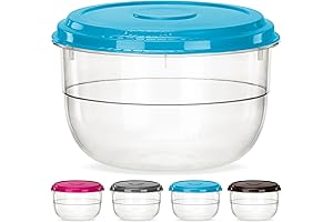 DecorRack Multipurpose 23-Cup Large Plastic Bowl with Lid