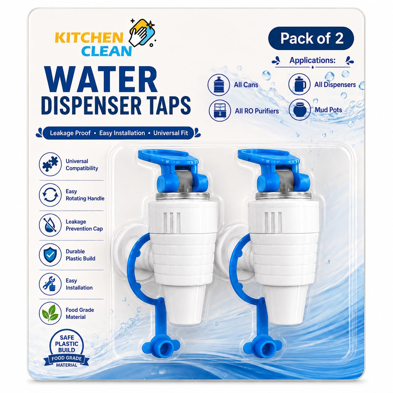 All RO Water Purifier Model Suit With Water Dispenser Tap for Mud Pot, Filter Nal, Water Can, Kent, Dolphin, Aqua etc (Pack of 2)-image-44