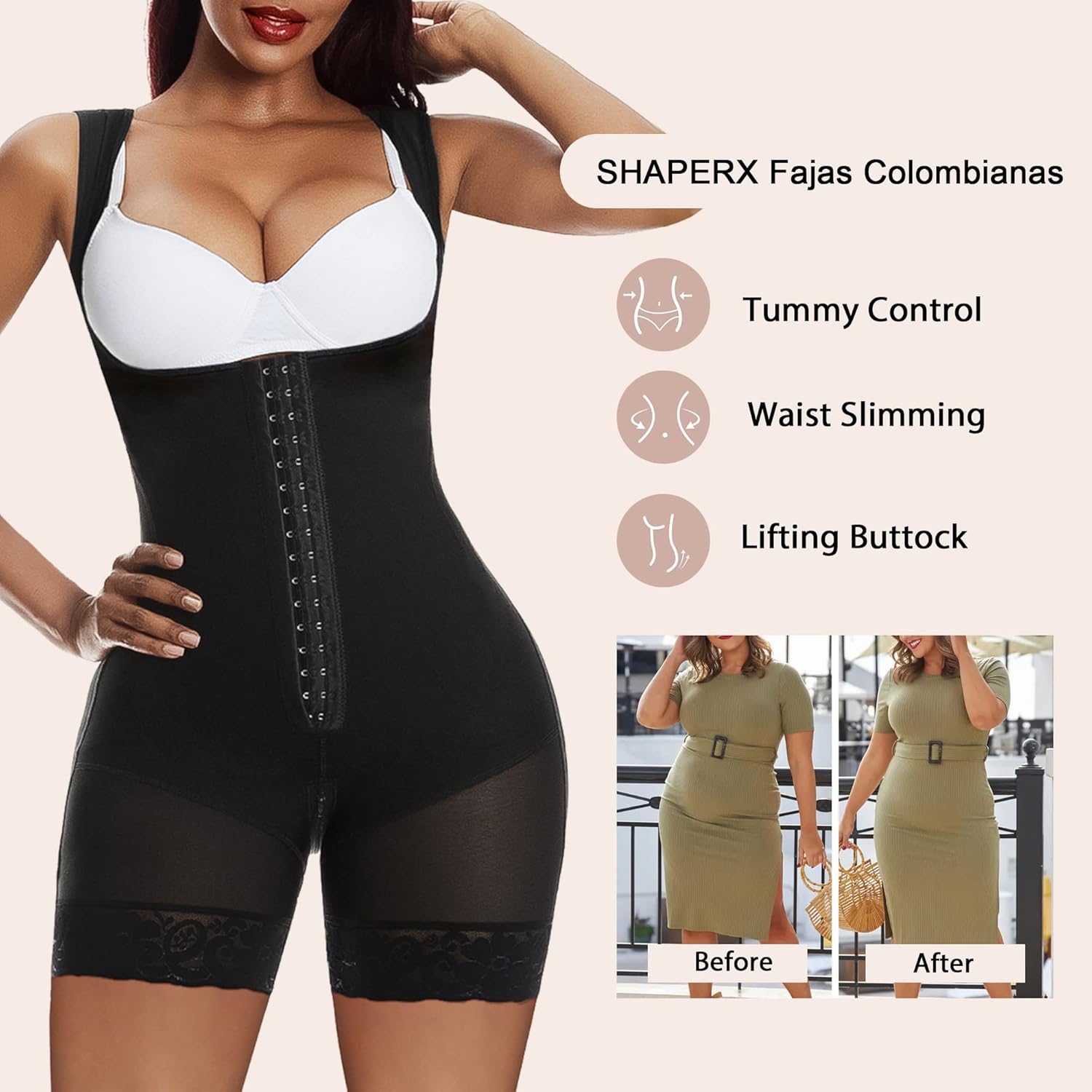 SHAPERX - Brandclub - SHAPERX Shapewear for Women Tummy Control