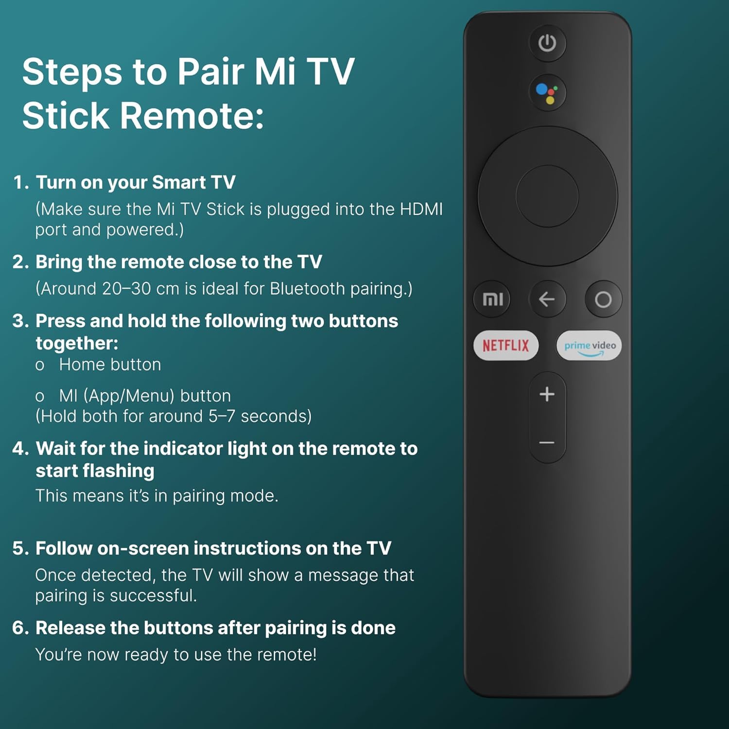 Mi TV Voice Remote Control with Bluetooth Voice Command, Compatible with Mi TVs bu Tu_DOX — Amazon image 4