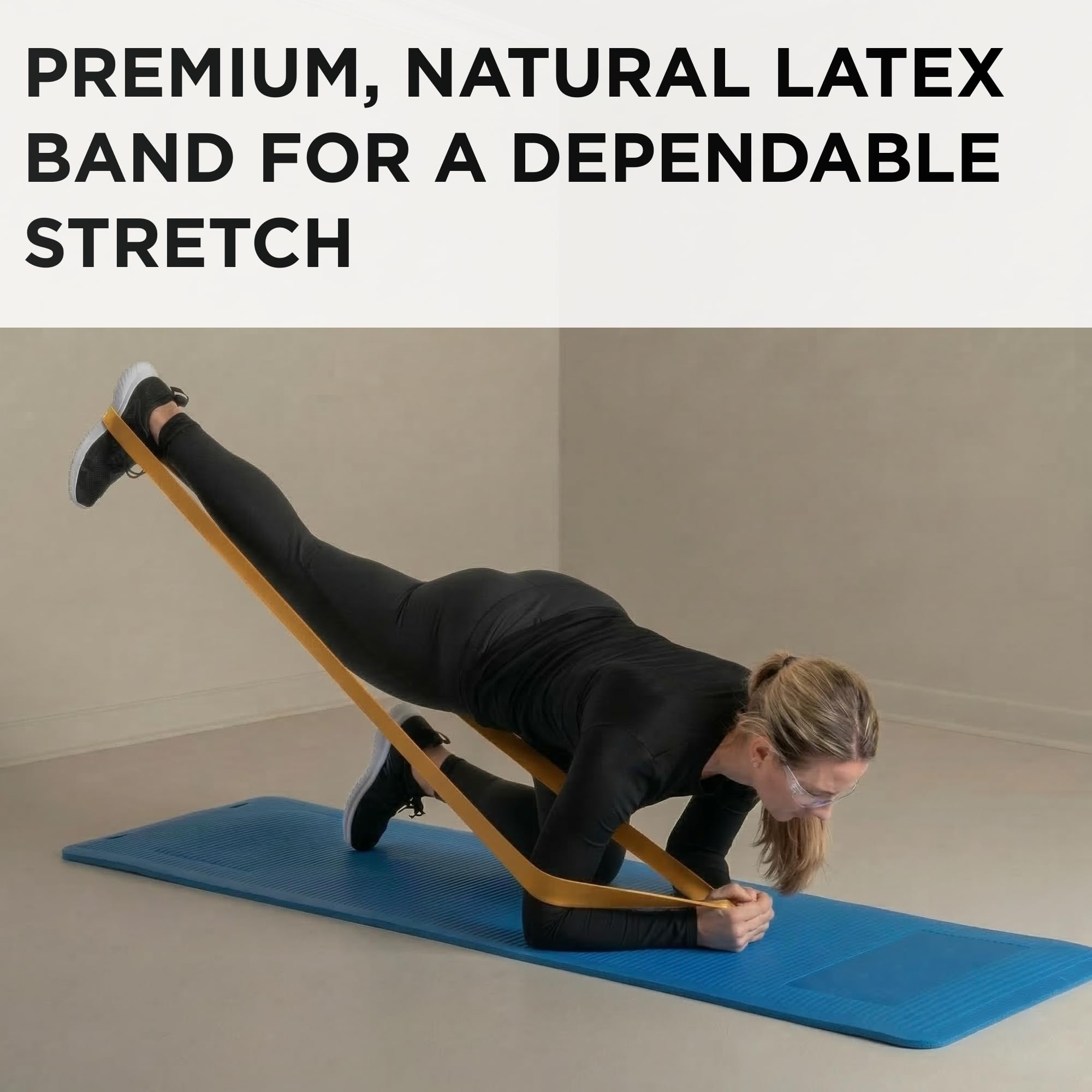 TheraBand Fascia di resistenza in lattice – Fasce elastiche per esercizi e fisioterapia professionale, fascia per esercizi per riabilitazione, pilates, allenamento e recupero della mobilità – rotolo