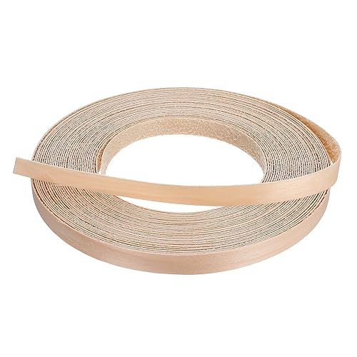 Bandas de borde de abedul de 12 pulgada x 50 pies para planchar en bordes de chapa de madera, banda de borde de chapa de abedul para planchar, cinta