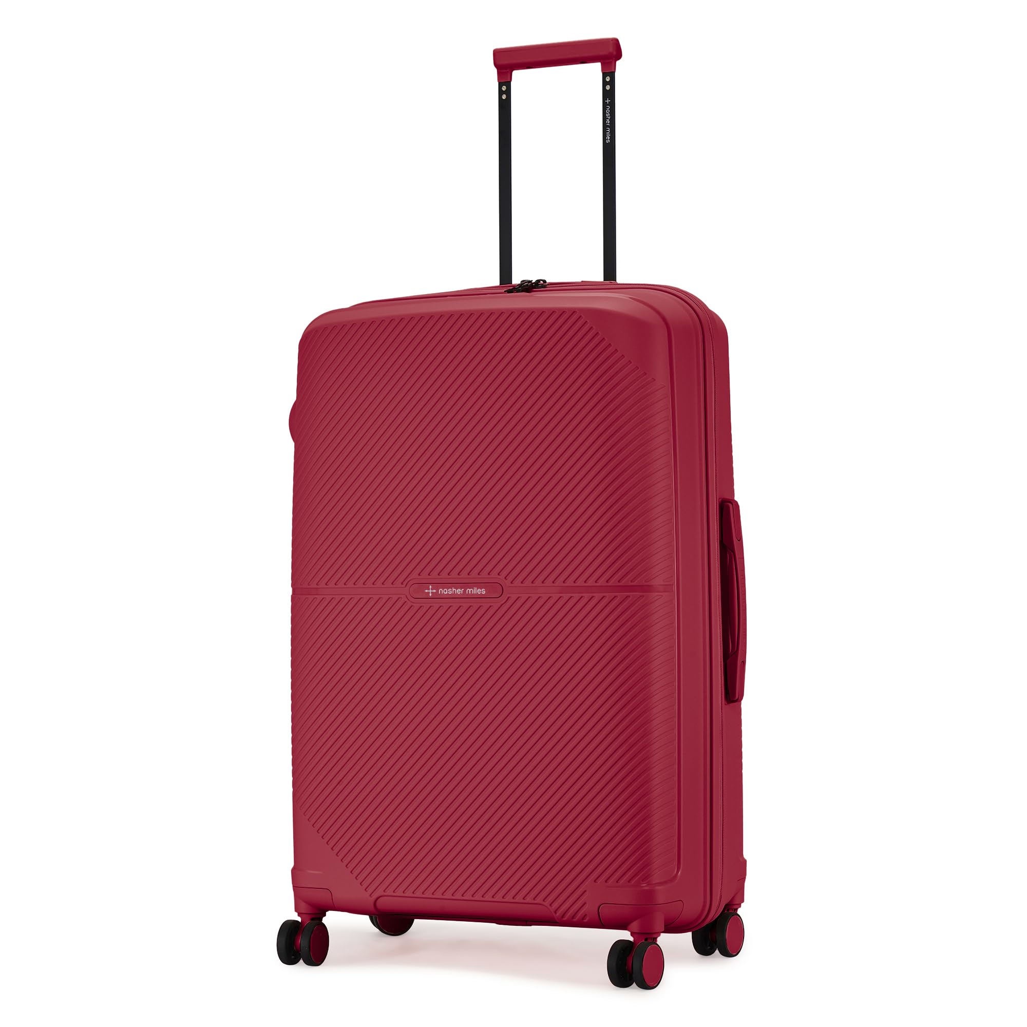 Hawaii TSA Lock and Anti-Theft Hard-Sided Polypropylene Check-in Luggage Maroon 28 Inch |75 Centimeters 8 Spinner Wheel Trolley Bag | Suitcase, Large