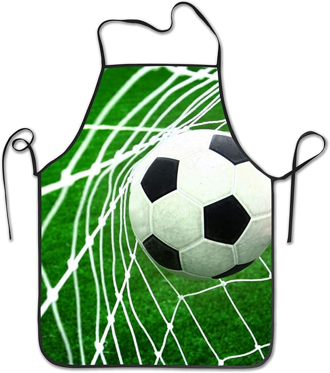 Grass Football Kitchen Cooking Apron Funny Bib Chef Aprons for Women