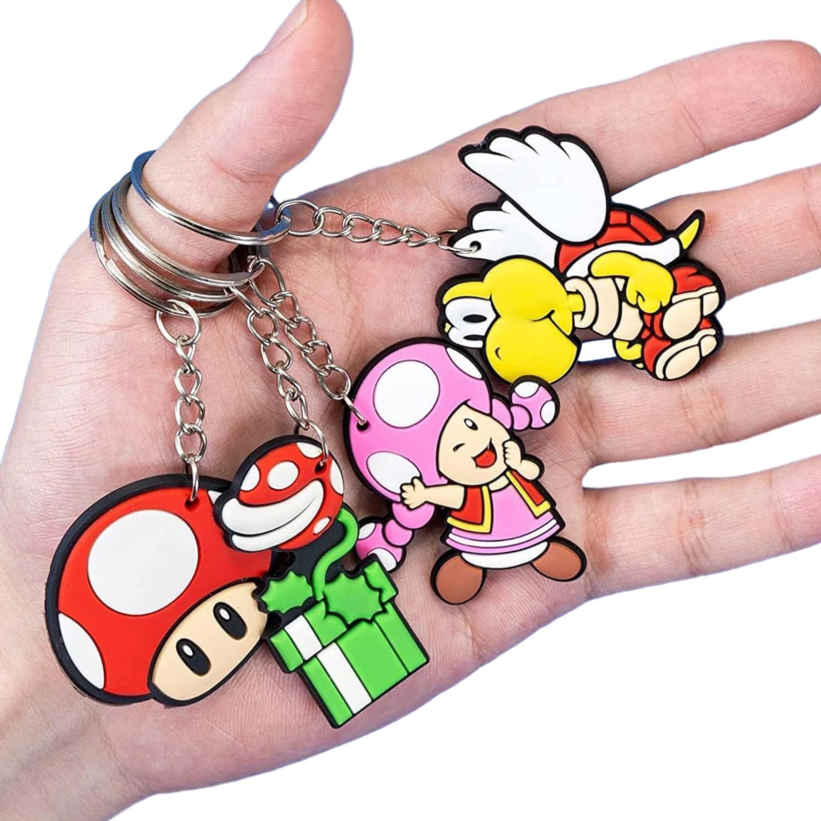 Kit Regalo Festa Mario - 98 Pezzi: Sacchetti, Portachiavi, Braccialetti, Adesivi - Per Compleanni Bambini - Foto 9