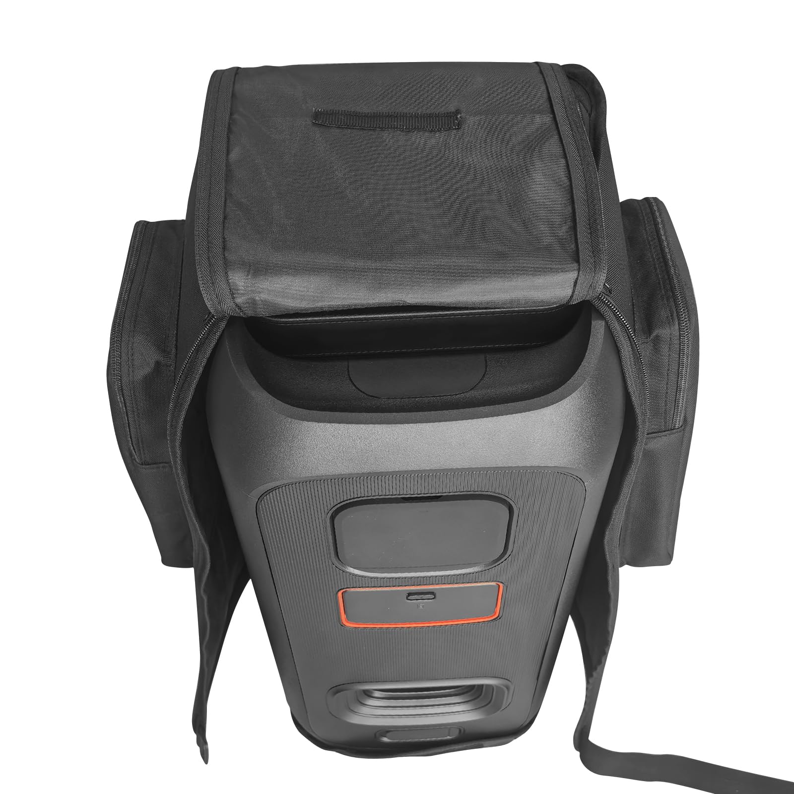Borse di protezione per altoparlanti in set da 2, compatibili con JL PARTYBOX 110/120, con tasca per microfono e accessori, design con zip multi-finestra