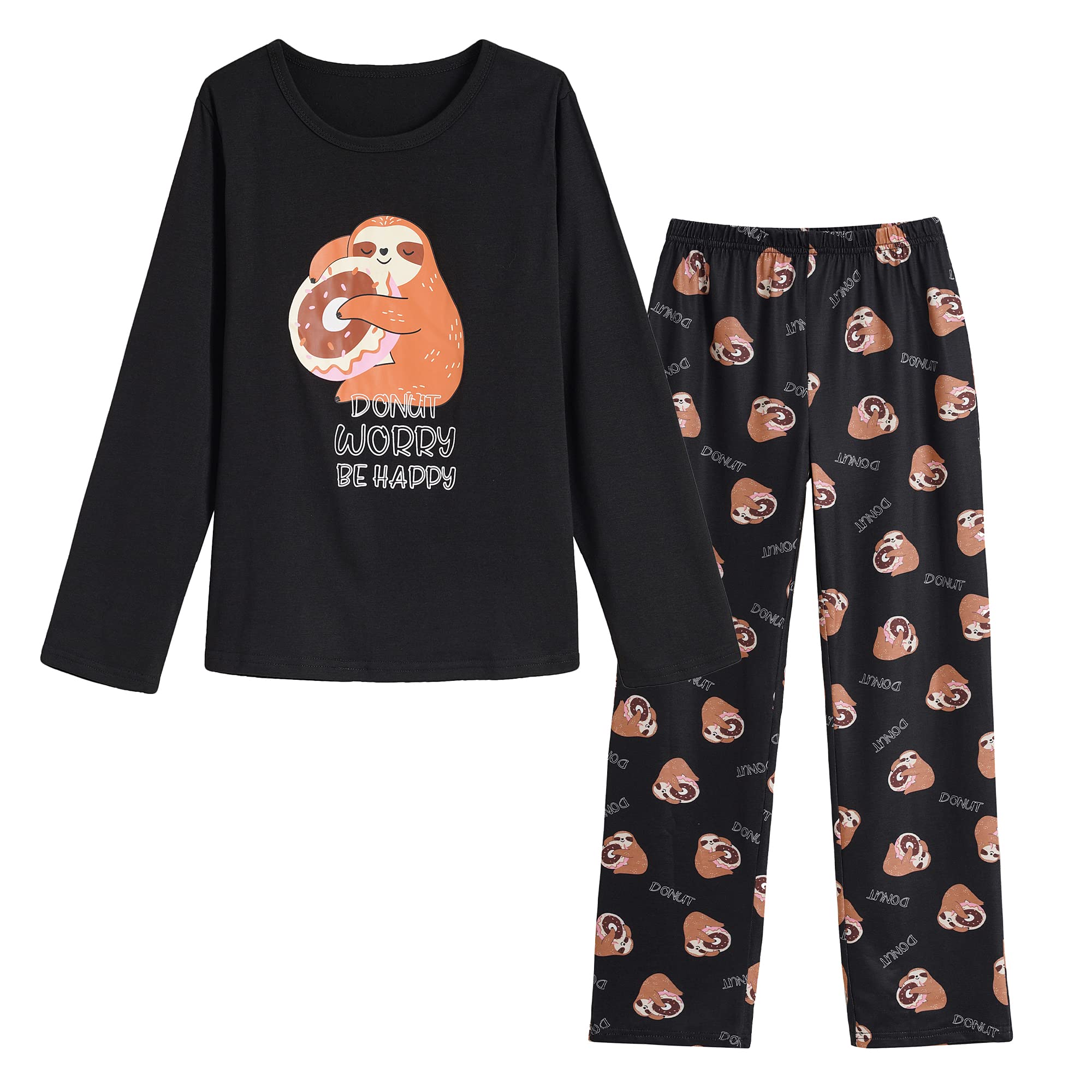 Big Girls Cute Bunny Pajama Sets Lovely Cartoon Sleepwear Winter Pjs Nighty, Rabbit