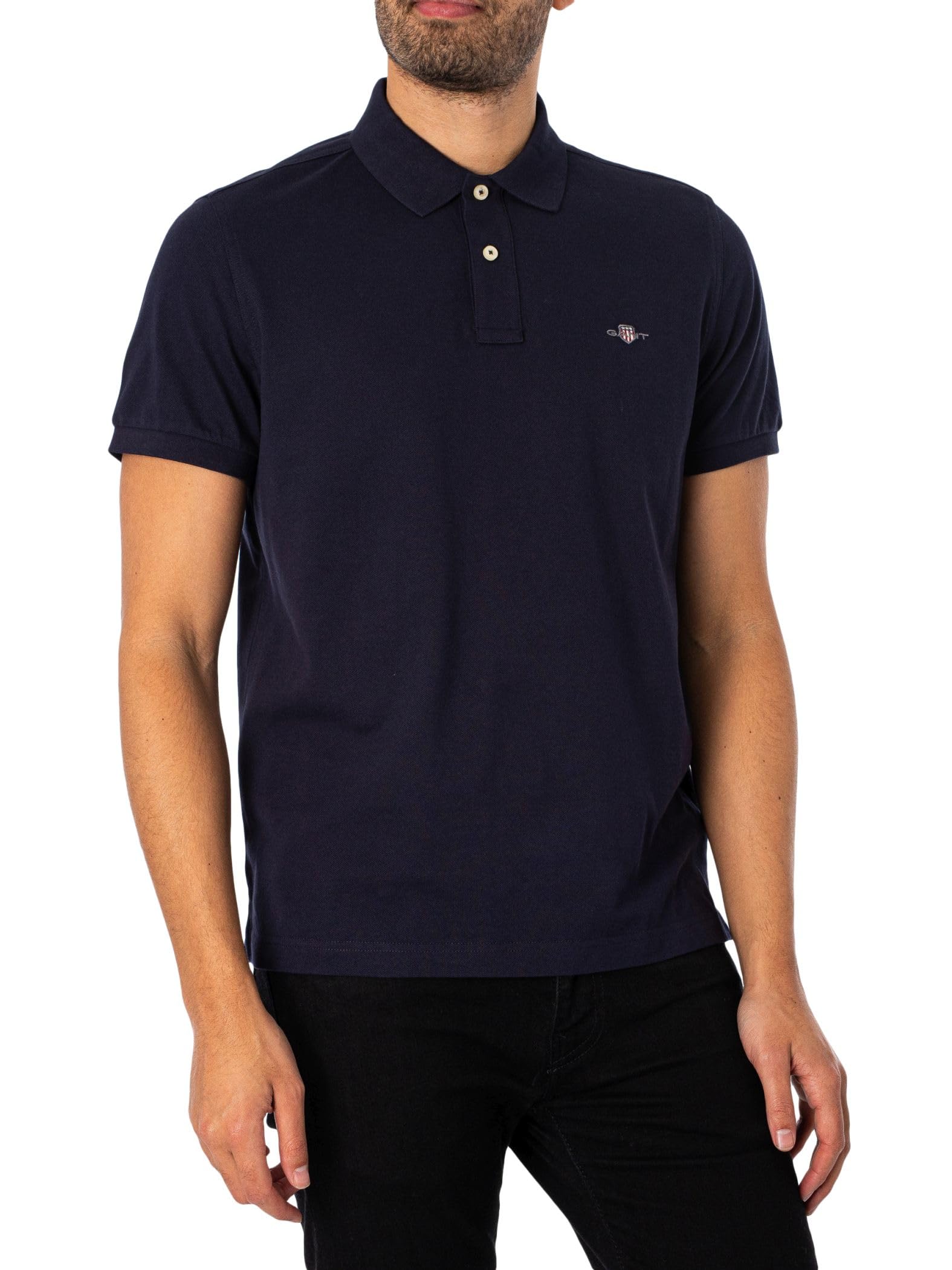Gant Herren Reg Shield Ss Pique Polo Polohemd (1er Pack)