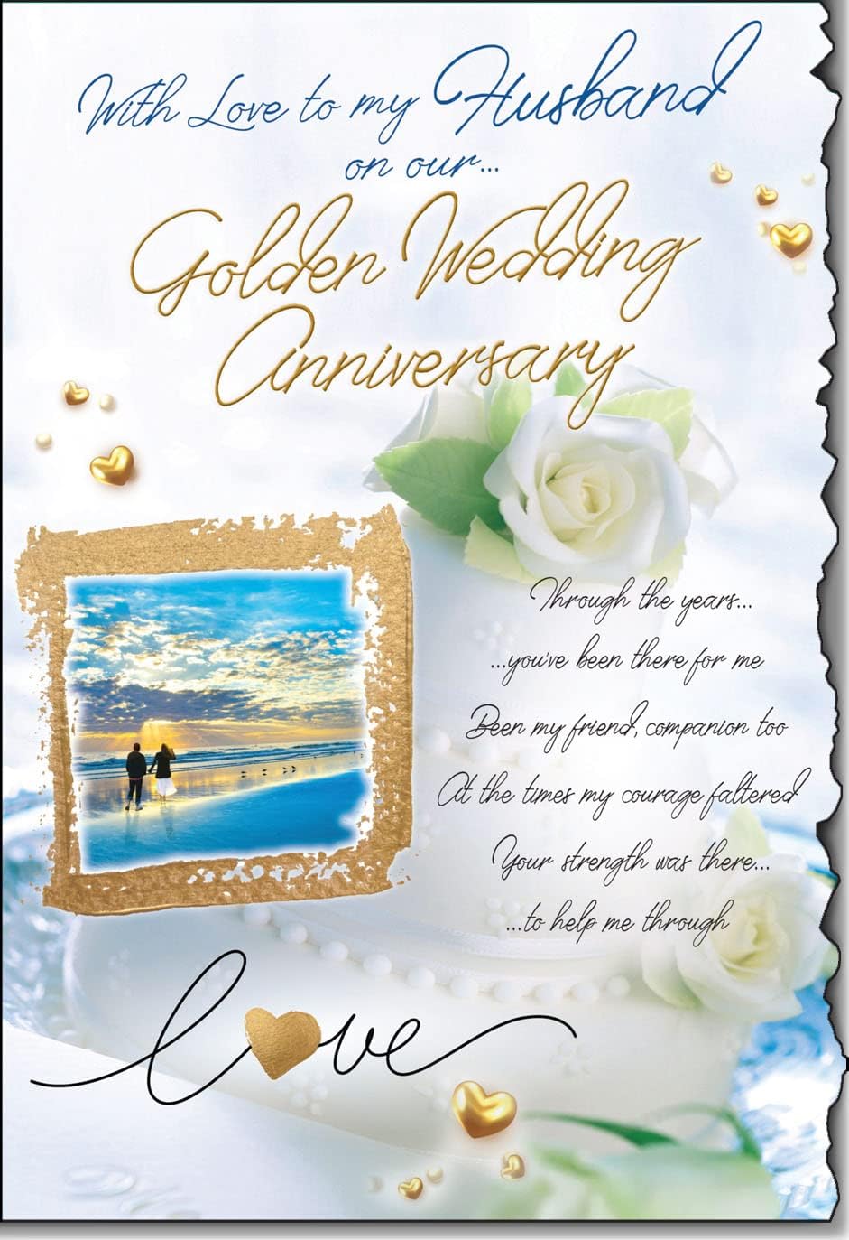 Golden Wedding Anniversary Pebble Frame | You've Been Framed By SJ - View #7