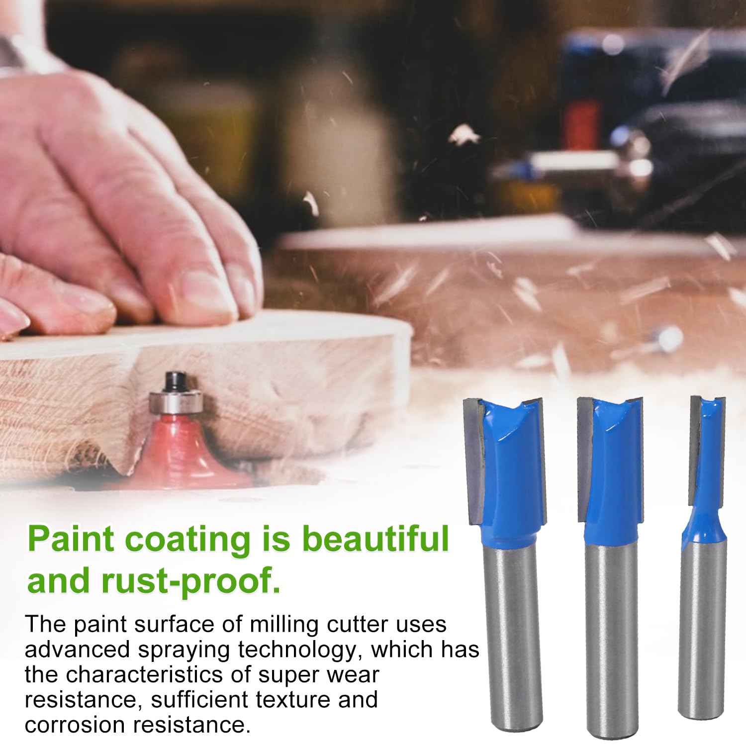 Kit 6 Fraises à Défonceuse 8mm - Longueurs 10 à 30mm - Pour Bois Et Découpe Précise