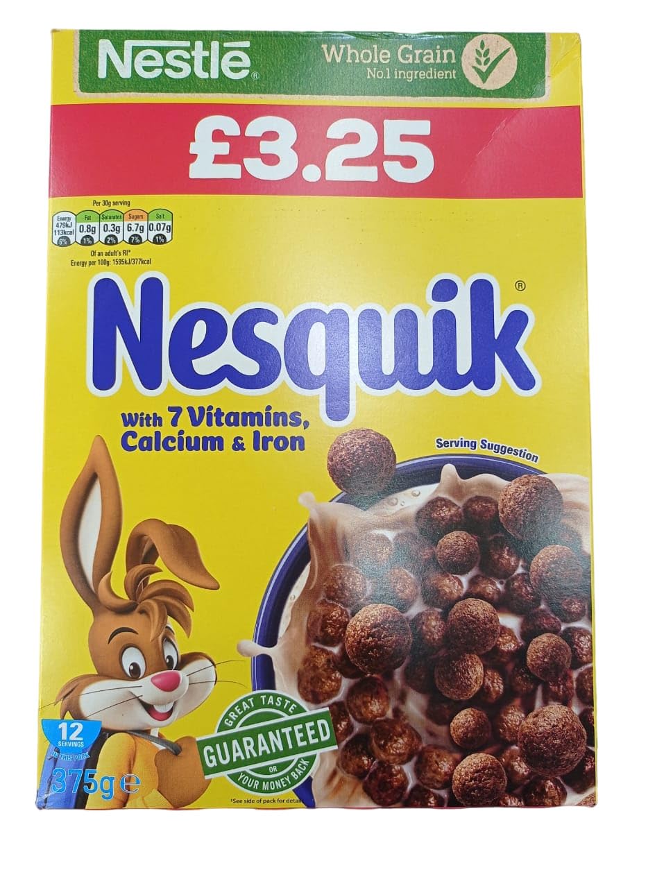 Nestle Nesquik whole Grain With 7 Vitamins, Calcium & Iron 375g(Imported) (B0D9BTFZG4) Amazon Price History, Amazon Price Tracker
