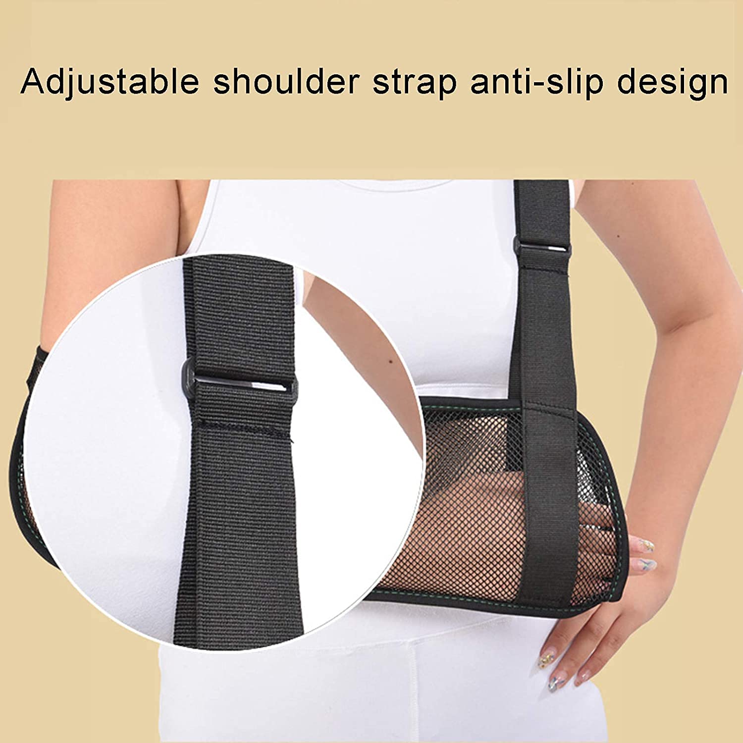 Cabestrillo Fijo para Codo, Malla Transpirable, Ligero, estabiliza el Brazo, el Hombro y la muñeca después de Lesiones o para un Brazo Roto, Correas Ajustables (Size : Xsmall Size)