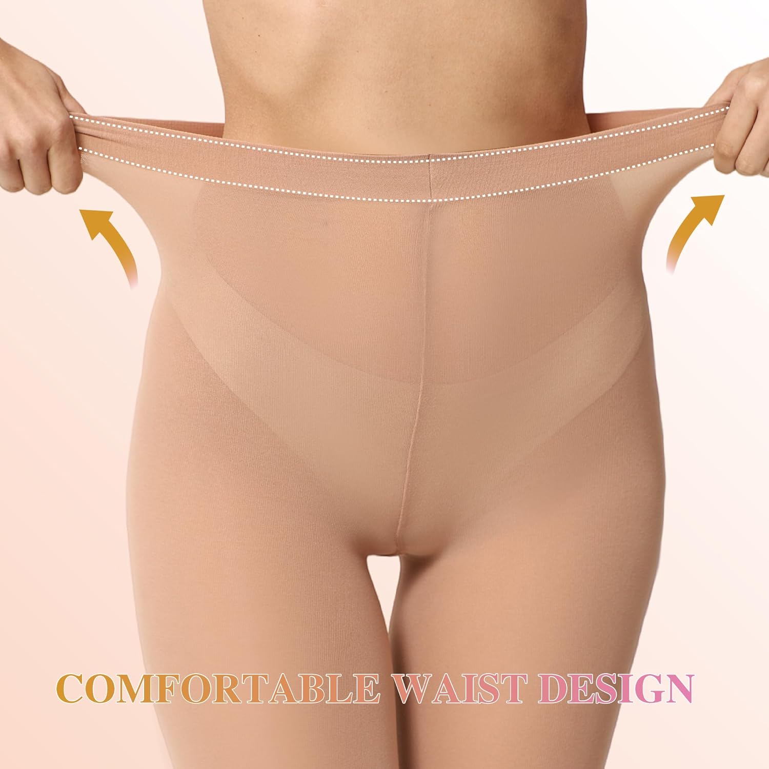 Footless Tights for Women Ballet Dance Tights 40 Denier Ultar-Soft Semi Opaque Pantyhose - Image 3