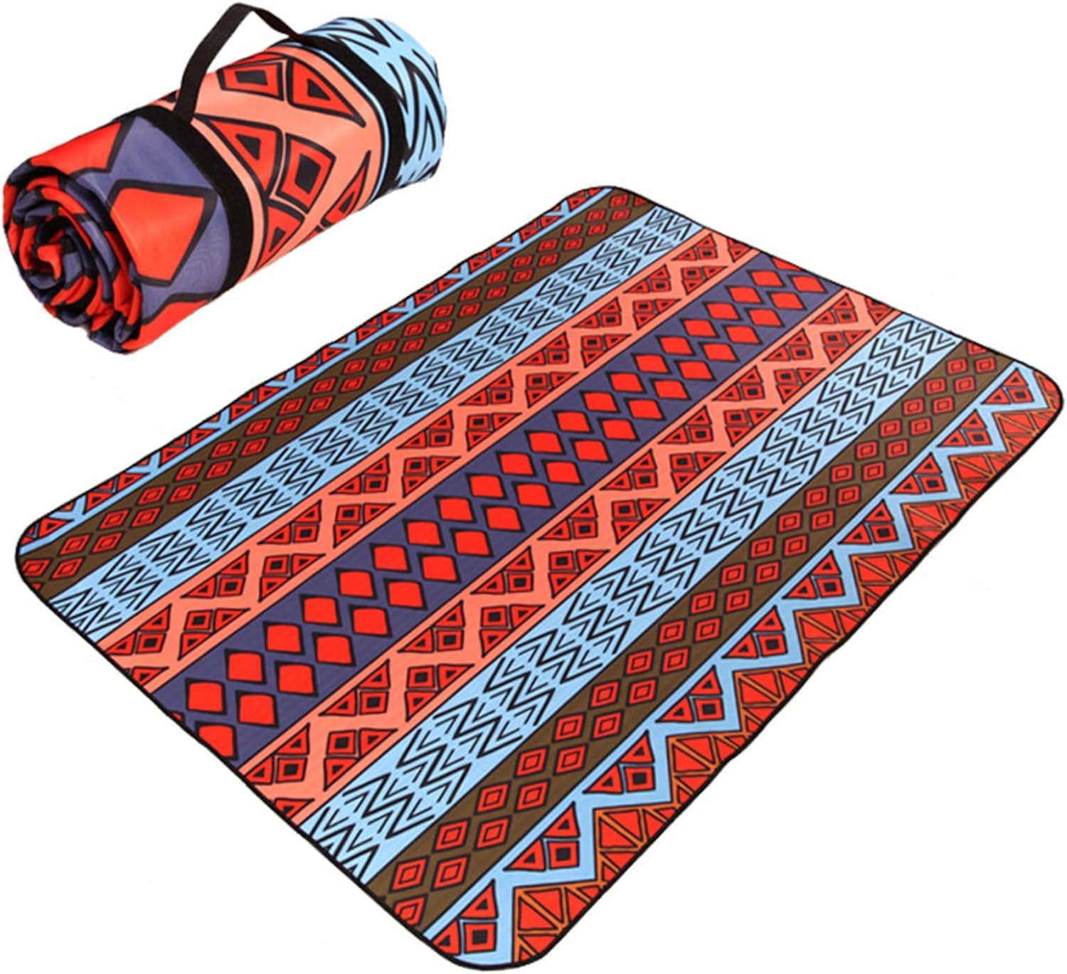 Bardzo Duża Mata Piknikowa 300x300, Wodoodporna Mata Piknikowa Z Paskiem Do Noszenia Na Kemping, Do Parku, Ogrodu, Na Plażę I Na Zewnątrz, A, 300x300cm