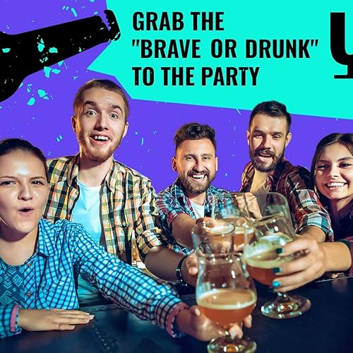 Miniatura 4 de LOOPY Beber Juego Brave Or Drunk - Retos, Tareas y Toneladas de Diversión - Juegos para Adultos Fiesta Nocturna