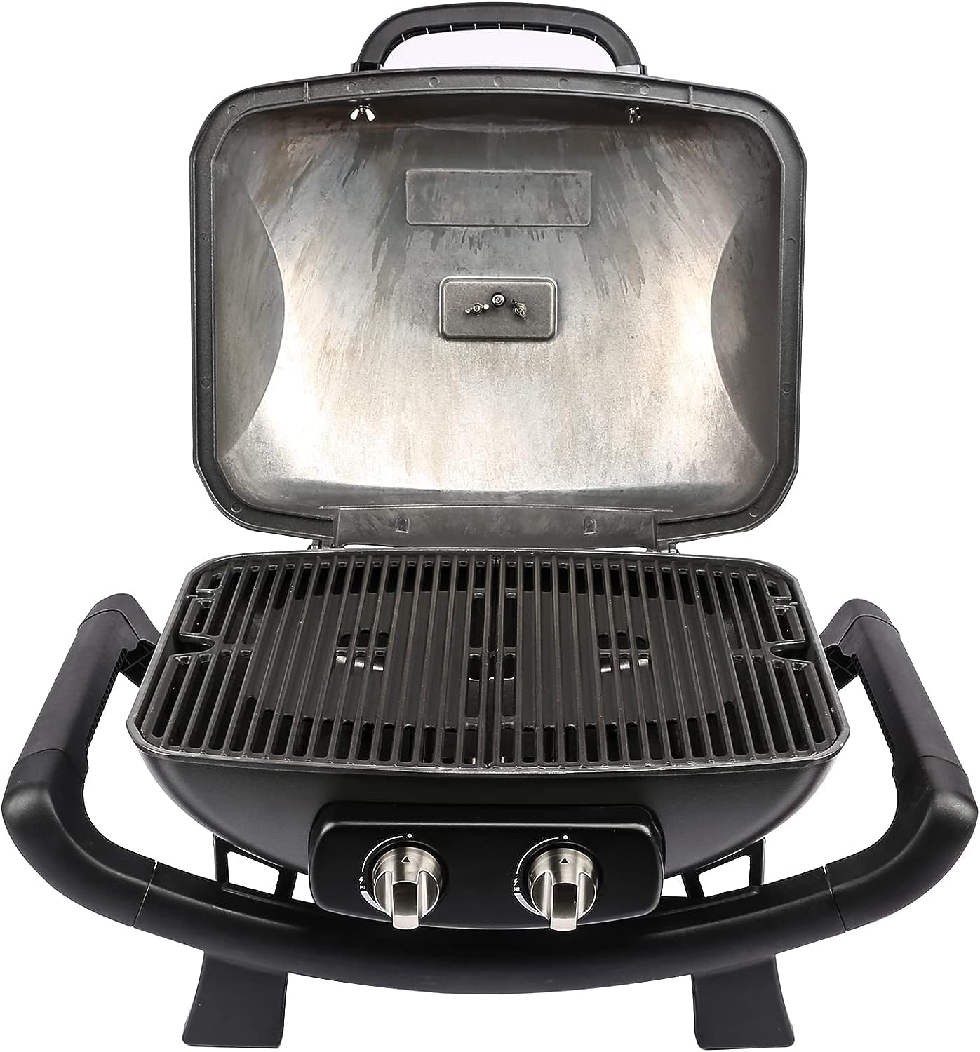 GFTIME 35 x 23.5CM Gusseisen Grillrost für Burnhard Wayne Tragbarer 2 Brenner, Burnhard Gasgrill Wayne zubehör massives Gussrost, 2 Stück