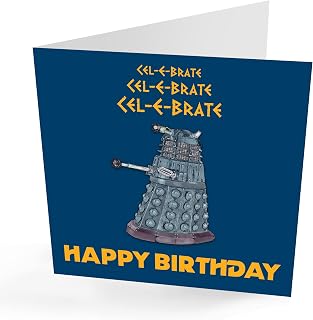 Dr Who Birthday Card, Dalek Birthday Card, Dalek Card