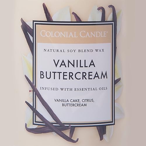 Vista 247 de Colonial Candle Vela perfumada en frasco, cilindros clásicos, brillo navideño, 2 mechas, 19 onzas, morado