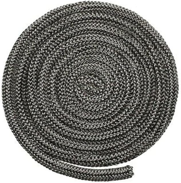 SPORTARC Stove Rope Kit, 6mm x 2m White Heat Resistant Stove/Fire Rope for Woodburner/Log Burner Doors Glass & Flue Seal