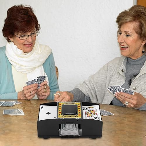 Miniatura 5 de ALLOMN Barajador automático de tarjetas, máquina distribuidora de tarjetas UBS, Barajador de cartas de casino de juego eléctrico para póker