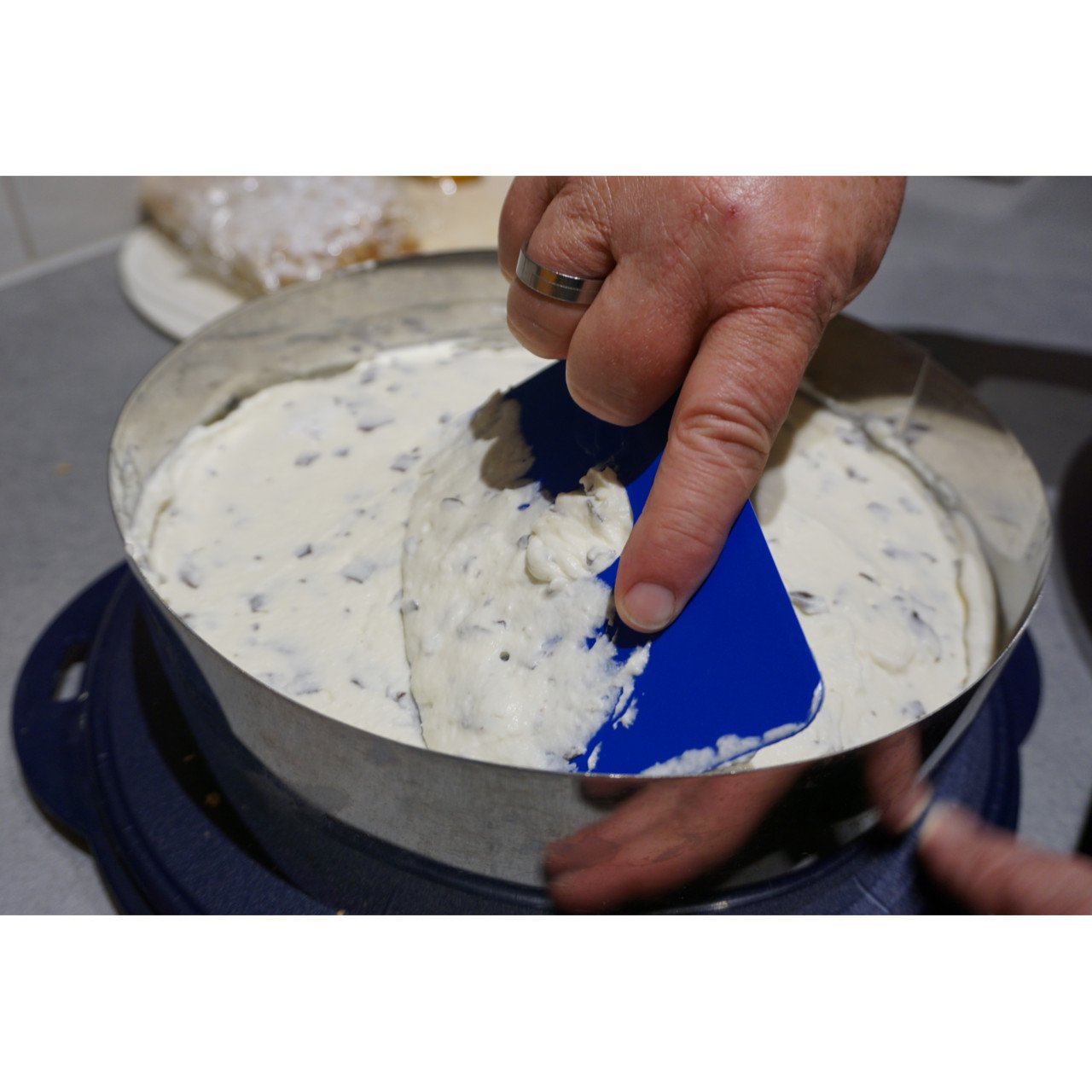 Schaber Schlesinger Standart Teigschaber Teigspachtel aus flexiblem Polypropylen HACCP IFS lebensmittelecht mit Fingerloch 120°C Hitzebeständig (Maße: 146 x 98 x 1,65 mm)