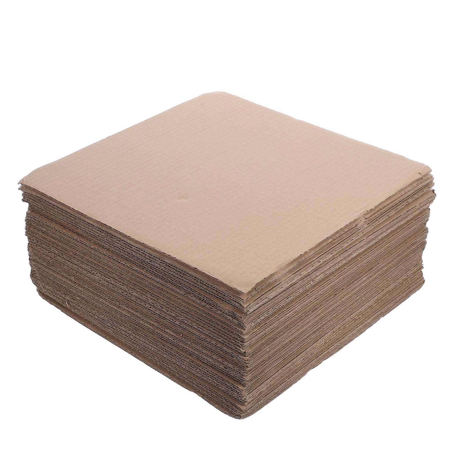 Uonlytech 50 Pièces Séparateurs de Boîte en Papier Cartonné pour Emballage, Feuilles de Carton Ondulé Épaisses, Installation Facile, Utilisation Polyvalente pour Colis et Protection