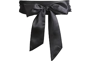 2M Sash Dress Belt: Elegant Blue Satin Statement Piece for Weddings & Special Occasions