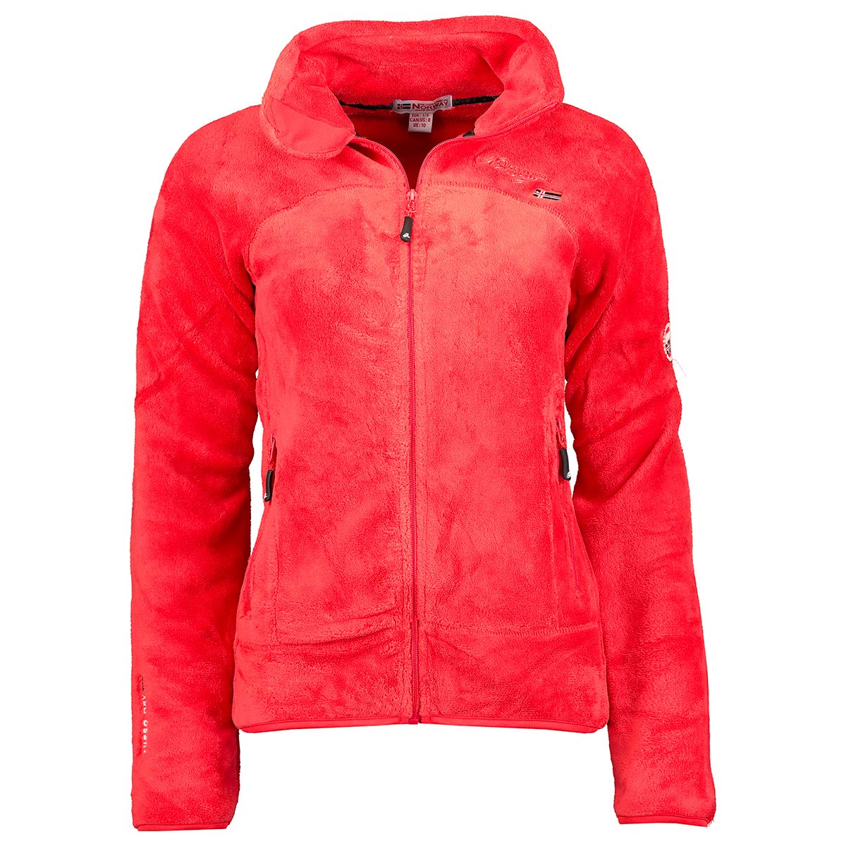 Geographical Norway Upaline Lady - Giacca Pile Donna Fine Fleece Warm con Zip - Autunno Inverno Primavera Sci Montagna - Manica Lunga Felpa Pelliccia Morbido Comfort Outdoor
