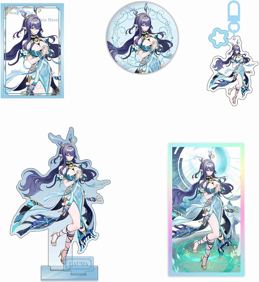 Amazon.co.jp: 原神 ラウマ グッズ セット アクリルスタンド 色紙 缶