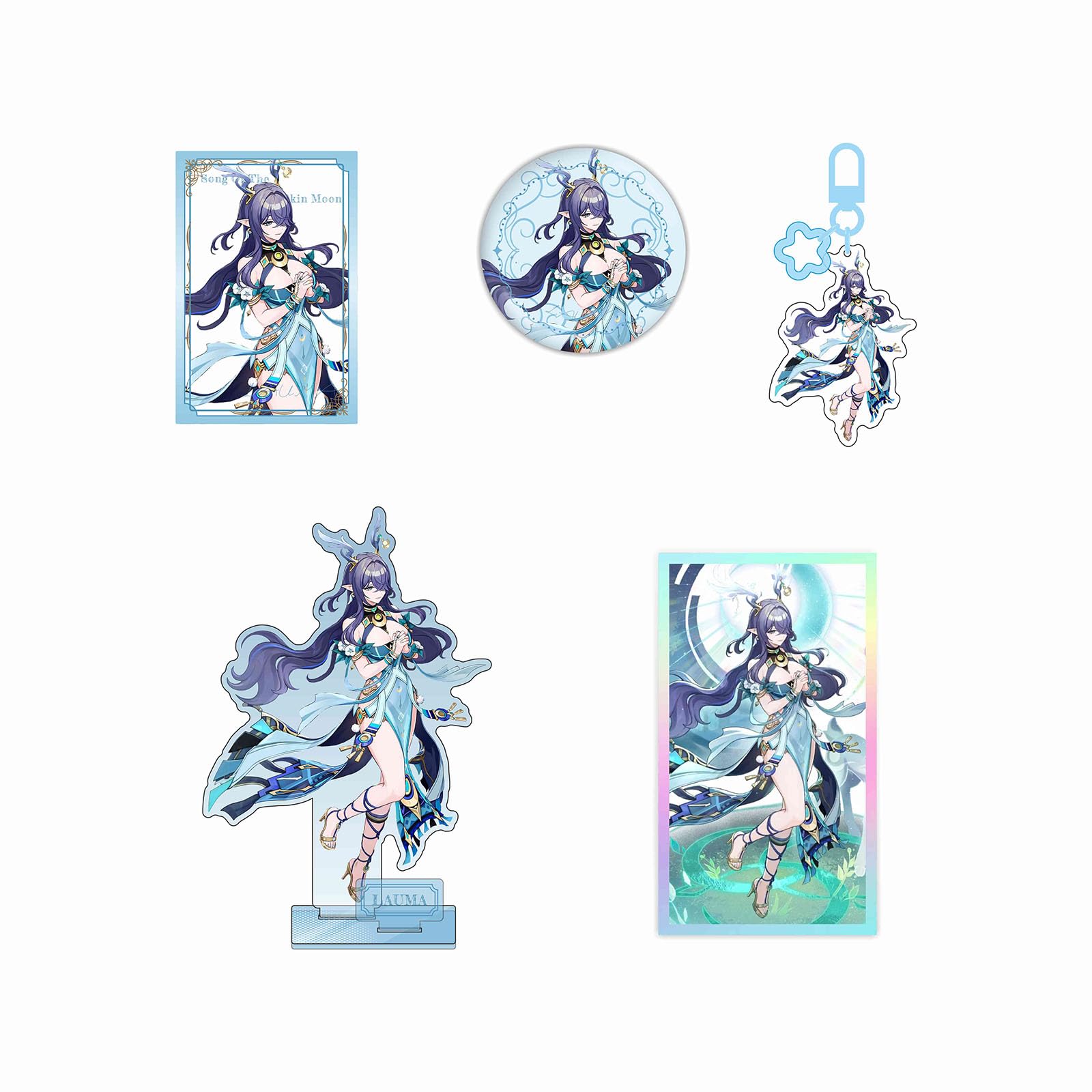 Amazon.co.jp: 原神 ラウマ グッズ セット アクリルスタンド 色紙 缶